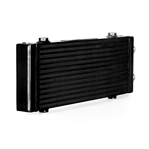 Mishimoto Universal Medium Bar and Plate Dual Pass Black Oil Cooler - MMOC-DP-MBK