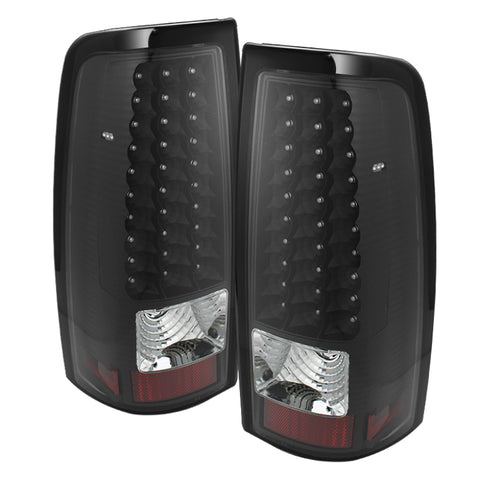 xTune 03-06 Silverado 1500/2500 (Will Not Fit Stepside) LED Tail Lights Black ALT-ON-CS03-LED-BK - 5008763