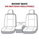 Covercraft 21-24 Ford Bronco Polycotton SeatSaver Custom Front Row Seat Covers - Misty Grey - SS2559PCCT