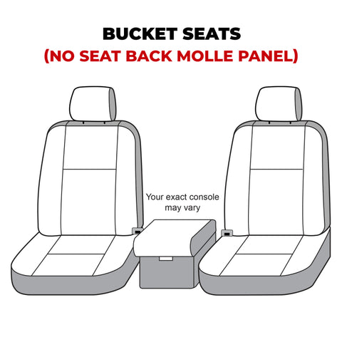 Covercraft 21-24 Ford Bronco Polycotton SeatSaver Custom Front Row Seat Covers - Misty Grey - SS2559PCCT