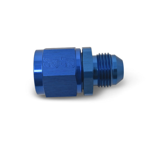 Russell Performance -8 AN Female to -6 AN to Male B-Nut Reducer (Blue) - 660020