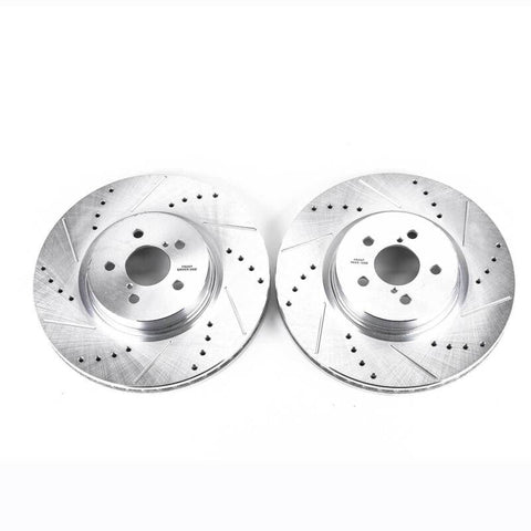 Power Stop 14-18 Subaru Forester Front Evolution Drilled & Slotted Rotors - Pair - JBR1318XPR