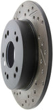 StopTech 06-09 Honda Civic Ex/Si Slotted & Drilled Right Rear Rotor - 127.40040R