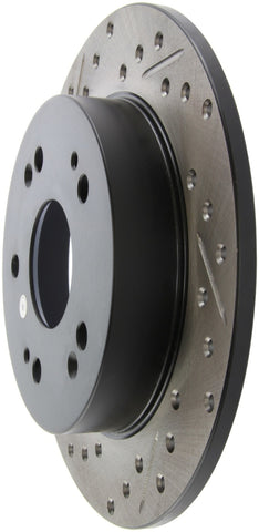 StopTech 06-09 Honda Civic Ex/Si Slotted & Drilled Right Rear Rotor - 127.40040R