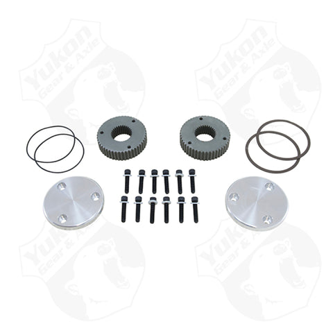 Yukon Gear Hardcore Drive Flange Kit For Dana 44 / 30 Spline Outer Stubs. Non-Engraved Caps - YHC50002