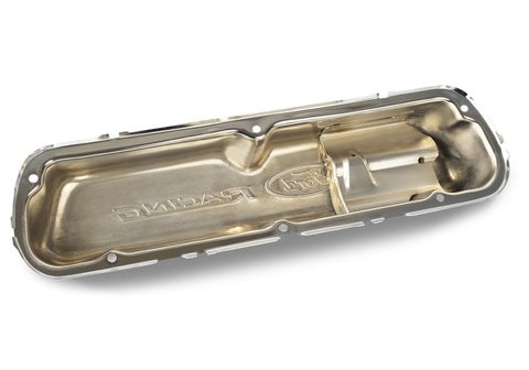 Ford Racing Logo Die-Cast Black Valve Covers Polished - 302-001