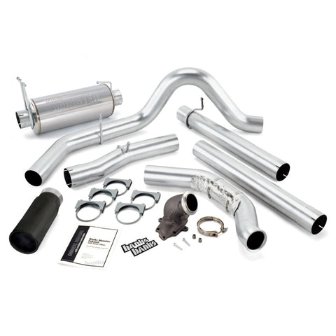 Banks Power 99-03 Ford 7.3L Monster Exh w/ Power Elbow - SS Single Exh w/ Black Tip - 48659-B
