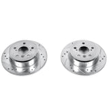 Power Stop 92-96 Lexus ES300 Rear Evolution Drilled & Slotted Rotors - Pair - JBR713XPR