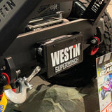 Westin Winch Mount License Plate Re-locator - Black - 46-20065