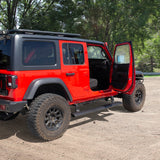 RealTruck 18-24 Jeep Wrangler 4dr VoltStep Electric Running Board Kit (Drilling Req.) - Tex. Blk - 20450674PC