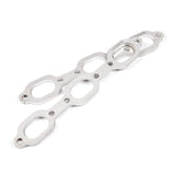 Stainless Works Mopar 3.5L V6 Flat Oval Port Header 304SS Exhaust Flanges 1-5/8in Primaries - HFMOP35V6163