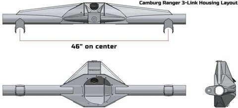 Camburg 98-12 Ford Ranger 2wd/4wd w/ Extra Cab Race Series 3-Link Rear L/T Kit - CAM-120002