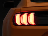 Raxiom 15-23 Ford Mustang Euro Style LED Tail Lights- Gloss Black Housing- Red Lens - 412123
