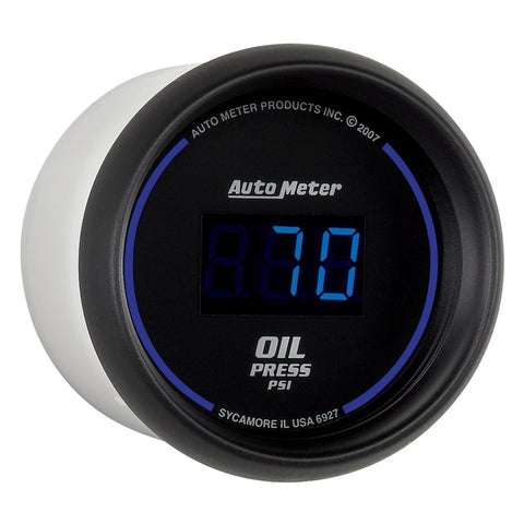 Autometer Cobalt Digital 52.4mm Black 0-100psi Oil Pressure Gauge - 6927