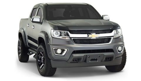 Bushwacker 15-18 Chevy ado Fleetside Pocket Style Flares 4pc 61.7in Bed - Black - 40969-02