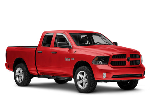 Raxiom 09-18 RAM 1500 Super White LED Halo Projector Headlights- Black Housing (Clear Lens) - R110150