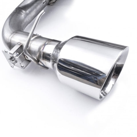 Stainless Works 2016-18 Ford Focus RS 3in Catback Vintage Round Muffler 5in Tips - FCRS16CB