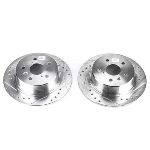 Power Stop 95-99 Toyota Avalon Rear Evolution Drilled & Slotted Rotors - Pair - JBR788XPR