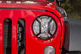 Rugged Ridge 07-18 Jeep Wrangler JK/JKU Textured Black Elite Headlight Euro Guards - 11230.12