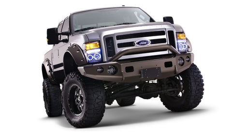 Bushwacker 08-10 Ford F-250 Super Duty Cutout Style Flares 2pc - Black - 20047-02