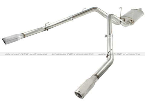 aFe MACHForce XP Exhausts Cat-Back SS-409 EXH CB Dodge Ram 1500 5.7L HEMI 09-13 Polished - 49-42013-P