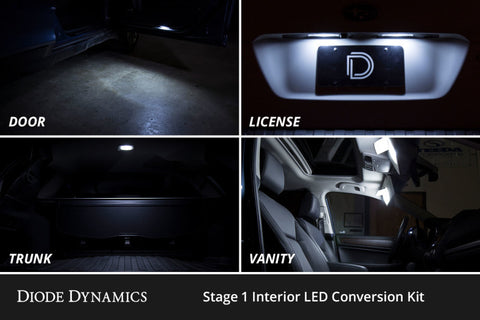 Diode Dynamics 03-09 Toyota 4Runner Interior LED Kit Cool White Stage 1 - DD0631
