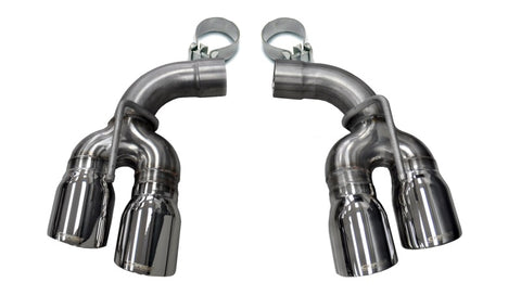 Corsa 2017-2024 Chevy Camaro SS 2.75in Inlet / 4in Outlet Polished Tip Kit (For Corsa Exhaust Only) - 14774