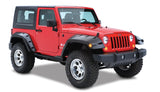Bushwacker 07-18 Jeep Wrangler Max Pocket Style Flares 2pc Extended Coverage - Black - 10045-02
