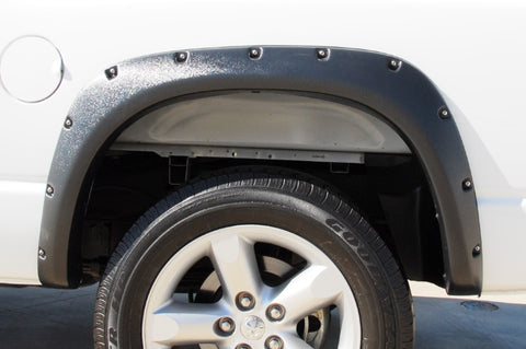 Lund 02-08 Dodge Ram 1500 RX-Rivet Style Textured Elite Series Fender Flares - Black (2 Pc.) - RX203TB