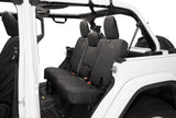 Bestop 18-23 Jeep Wrangler JL 4-Door Exc. 4Xe Rear W/O Fold Down Arm Rest Seat Covers (Blk Diamond) - 29294-35