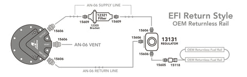 Aeromotive Phantom 340 Fuel System - Return Style w/3/8in Quick Connect - 17166
