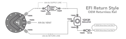 Aeromotive Phantom 340 Fuel System - Return Style w/3/8in Quick Connect - 17166