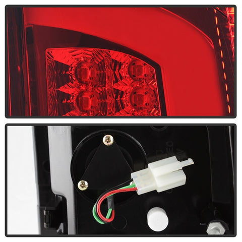 Spyder 03-06 Dodge Ram 2500/3500 V3 Light Bar LED Tail Light - Red Clear (ALT-YD-DRAM02V3-LBLED-RC) - 5084132