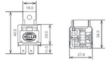 Hella Relay 12V 25A SPST 25A Fuse Bkt - 003530041