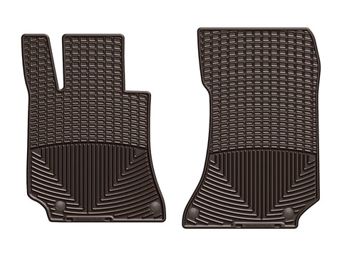 WeatherTech 2015+ Mercedes-Benz CLS-Class Front Rubber Mats - Cocoa - W357CO