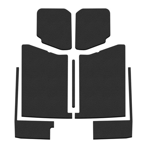 DEI 20-22 Jeep Gladiator JT 4-Door Boom Mat Complete Headliner Kit - 7 Piece - Black Leather Look - 50187