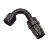 Russell Performance -8 AN Black 120 Degree Full Flow Swivel Hose End - 613415