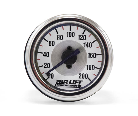Air Lift Single Needle Gauge- 200 PSI - 26227