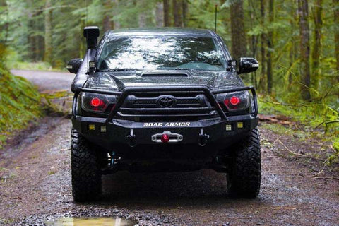 Road Armor 12-15 Toyota Tacoma Stealth Front Winch Bumper w/Lonestar Guard - Tex Blk - 905R5B