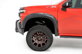 Bushwacker 19-21 Chevrolet Silverado 1500 Pocket Style Flares 4pc - Black - 40927-02