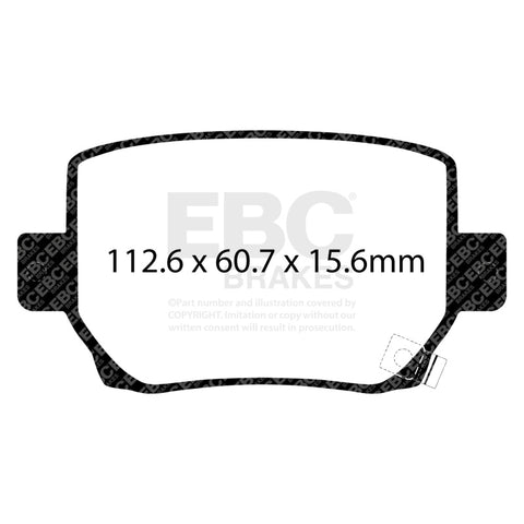 EBC 2020+ Tesla Model Y Electric Performance Bluestuff Rear Brake Pads - DP52419NDX