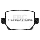 EBC 2020+ Tesla Model Y / 18-22 Tesla Model 3  Yellowstuff Rear Brake Pads - DP42419R
