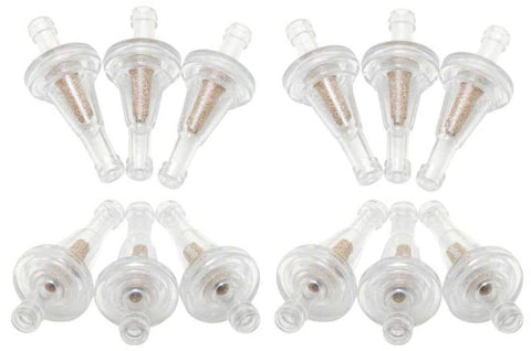 K&N 0.25in Flange 2.15in Length 1in OD Sintered Porous Bronze Fuel Filter (Set of 12) - 81-0220