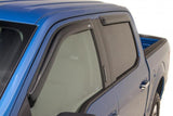AVS 15-18 Ford F-150 Supercab Ventvisor Outside Mount Window Deflectors 4pc - Smoke - 94974