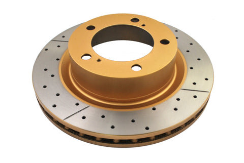 DBA 07+ Toyota Landcruiser 200 Series Front Drilled & Slotted Street Series Rotor - 2722X