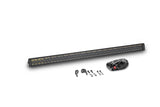 Go Rhino Xplor Blackout Combo Series Dbl Row LED Light Bar w/Amber (Side/Track Mount) 40in. - Blk - 754004012CDS