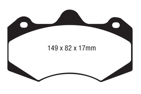 EBC AP Racing Caliper CP7040 (AP Racing Pad CP7040D54) Bluestuff Brake Pads - DP5062NDX