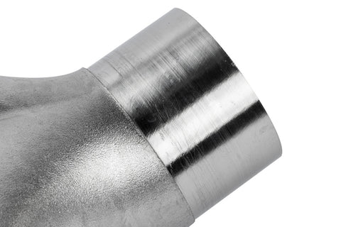 APR Cast T304 Stainless Steel Double Y-Splitter - 76mm to Quad 63.5mm (3in to Quad 2.5in) - EXH0146
