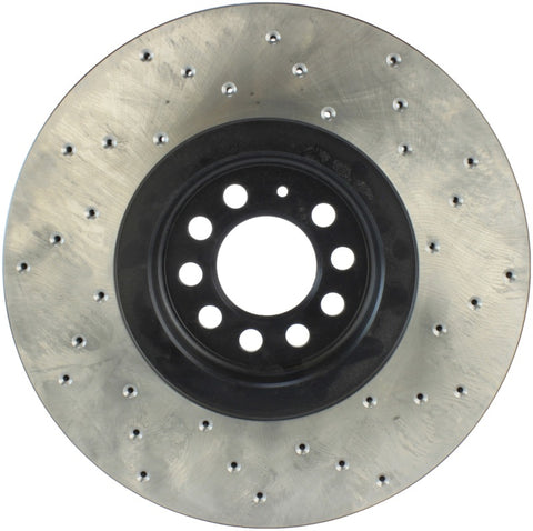 StopTech 04-06 Audi TT Quattro / 04 VW Golf R32 AWD Drilled Right Front Rotor - 128.33093R