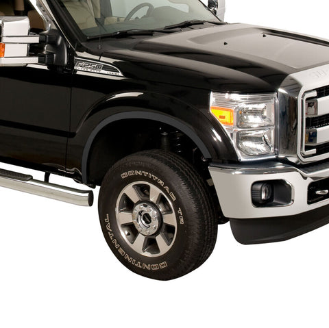 Putco 11-16 Ford SuperDuty (Does not Fit Dually) Black Platinum Fender Trim - 97230BP